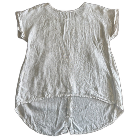 Terzo Millennio Cream Linen Tunic Women's Small - Picture 1 of 13